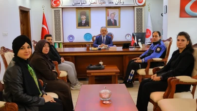 Birlikte Büyük Bir Aileyiz Projesi Kapsamında Paydaş Kurum Temsilcilerinden İl Müftüsüne Ziyaret