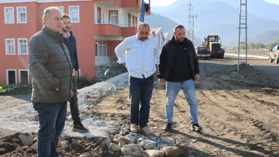 Arhavi’de yol genişletme çalışmaları ile ulaşım konforu artırılıyor