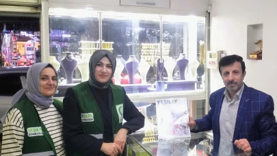 Yeşilay Artvin Şubesi, bağımlılıkla mücadelede esnaflarla el ele veriyor