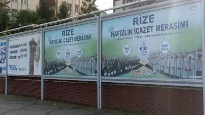 Rize'de Hafızlık İcazet Merasimi İçin Hazırlıklar Tamamlandı