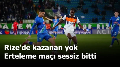 Rize'de kazanan yok: Erteleme maçı sessiz bitti