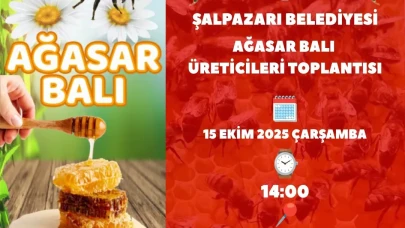 Şalpazarı'nda Ağasar Balı Üreticilerine Destek Toplantısı Yapılacak