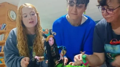 Borçka Tiyatro Festivali'nde Kukla Oynatma Atölyesi gerçekleştirildi