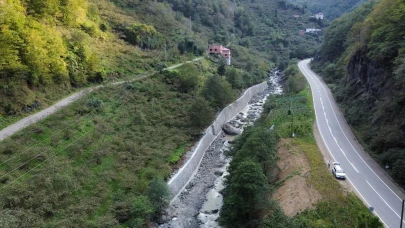 Trabzon Tonya'da Taşkın Kontrol İnşaatları İle Riskler Azalıyor