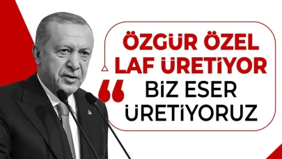 Cumhurbaşkanı Erdoğan'dan Özgür Özel'e taş