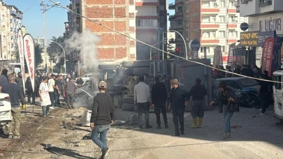 Malatya'da Frenleri Boşalan Kamyonun 15 Araçla Çarpışması Sonucu Kaza!