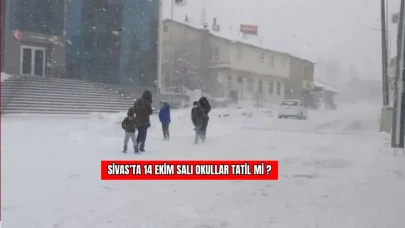 Sivas'ta 14 Ekim'de Okullar Tatil Mi? Üniversitelerde Kar Tatili Bekleniyor Mu?