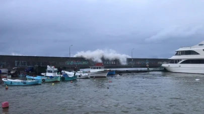 Trabzon’da limanı koruyacak 21 tonluk kalkan!