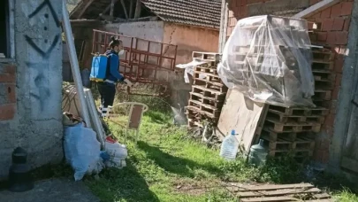 Arsin'de Kahverengi Kokarca Üzerine Kışlak İlaçlama Çalışmaları Devam Ediyor