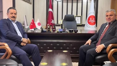 Faruk Çelik'ten Artvin İl Müftüsü'ne hayırlı olsun ziyareti ve bilgi alışverişi