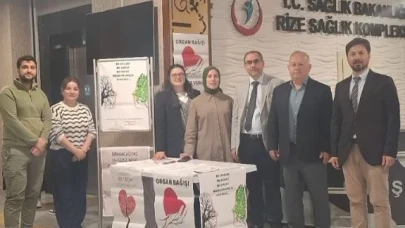 Rize'de Organ Bağışı Haftası'nda Farkındalık Etkinlikleri Düzenleniyor