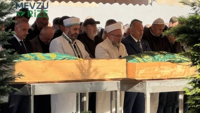 Çayeli'nde devrilen serenderin altında kalarak ölen 2 kişiden 1'i defnedildi