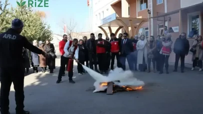 Erzurum’da Aile ve Sosyal Hizmetler’den Afet Farkındalığı Tatbikatı