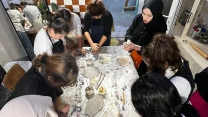 Trabzon'da çocuklar seramik atölyesinde hayal güçlerini sergiledi
