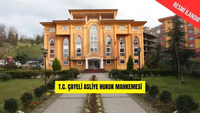 T.C. ÇAYELİ SULH HUKUK MAHKEMESİNDEN