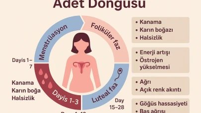 Adet döngüsü nedir? Normal süre, düzensizlik belirtileri ve hormon dengesi