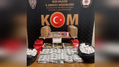 Rize'de kaçakçılık operasyonu