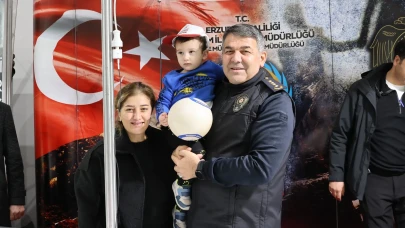 Erzurum Emniyet Müdürü Karaburun, Kitap Fuarı'nda çocuklarla güvenlik bilinci oluşturdu