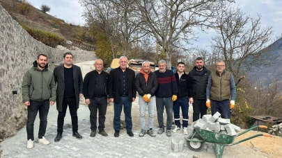 Artvin'de doğalgaz sonrası sokak yenileme çalışmaları başladı