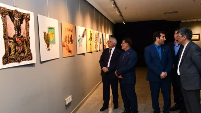 Vali Aziz Yıldırım, İran Sanat Eserleri Sergisini Ziyaret Etti