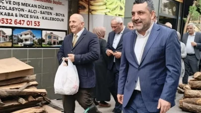 Çayeli Belediye Başkanı Çiftçi ile MHP İl Başkanı Alkan Esnafın Nabzını Tuttu
