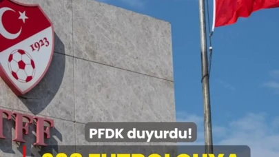 PFDK'dan Şaşırtan Açıklama: 638 Futbolcuya Bahis Yasağı!