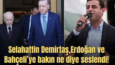 Selahattin Demirtaş'tan Erdoğan, Bahçeli ve Öcalan'a çağrı