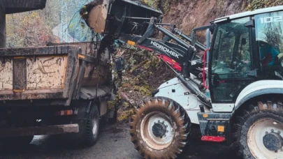 Rize’de Yağış Sonrası Oluşan Olumsuzluklara Müdahale Edildi