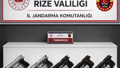 Rize’de ruhsatsız silah operasyonu: 4 kişi gözaltına alındı