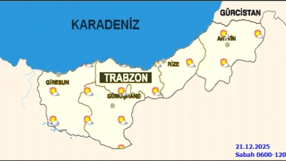 Rize'de 21 Aralık Pazar Günü Hava Durumu: Buzlanma ve Sis Uyarısı