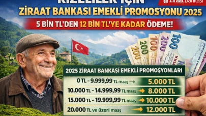 Rizeliler İçin Ziraat Bankası Emekli Promosyonu 2025