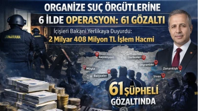 Organize suç örgütlerine 6 ilde operasyon: 61 gözaltı