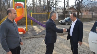 Kaymakam Poçanoğlu, İspir Anaokulu'nda eğitim faaliyetlerini değerlendirdi