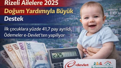 Rizeli Ailelere 2025 Doğum Yardımıyla Büyük Destek