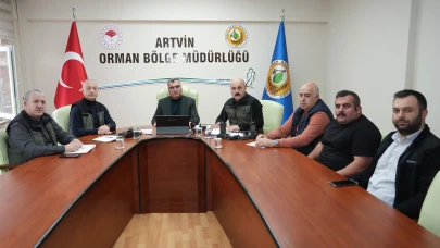 Artvin Orman Bölge Müdürlüğü’nde Yangın Koordinasyon Toplantısı Yapıldı