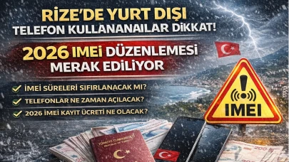 Rize’de Yurt Dışı Telefon Kullananlar Dikkat! 2026 IMEI Düzenlemesi Merak Ediliyor