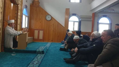 Ardeşen Müftüsü İbrahim Görmüş, Lütfiye Yanoğlu'nun cenaze törenine katıldı