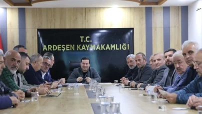 Ardeşen'de Sanayi Sitesi İçin İstişare Toplantısı Gerçekleştirildi