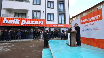 Erzurum'da Vaniefendi Halk Pazarı açıldı, üretici ve tüketiciyi buluşturacak