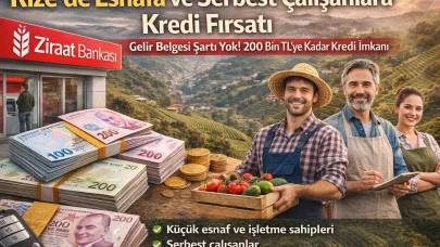 Rize’de Esnafa ve Serbest Çalışanlara Kredi Fırsatı