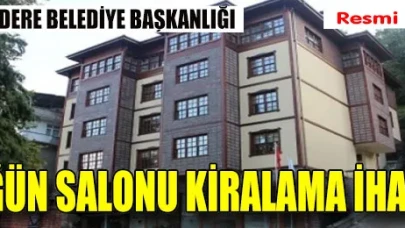 Düğün Salonu Kiralama İhalesi