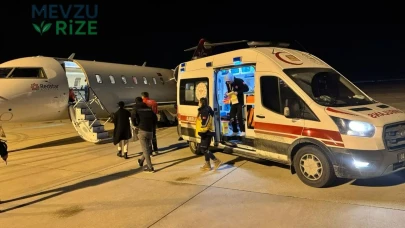 Ağrı’da hasta bebek ambulans uçakla İstanbul’a nakledildi