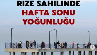 Rizeliler Hafta Sonu Sahilde Zaman Geçirdi