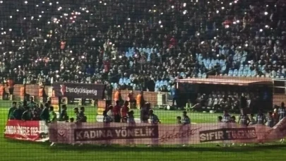 Trabzonspor ve Konyaspor'dan kadına şiddete karşı anlamlı mesaj