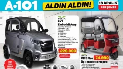 A101'de Sıcak Fırsatlar! 18 Aralık Katalogunda Elektrikli Araç 229 Bin TL'den Satışa Sunuldu!