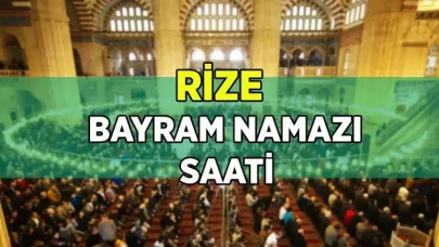Rize'de Ramazan Bayramı Namazı Saat Kaçta? (2025)