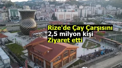 Rize'deki Çay Çarşısı'nı 2,5 milyon ziyaretçi keşfetti!