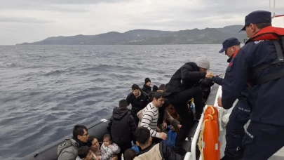 Çanakkale'de 41 düzensiz göçmen yakalandı