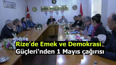 Rize’de Emek ve Demokrasi Güçleri'nden 1 Mayıs çağırısı