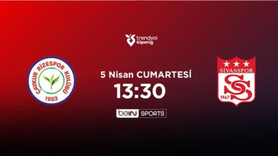 Rizespor Sivasspor maçı Muhtemel 11'ler belli oldu!